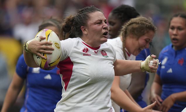 England overcomes France to face Canada in Women's Rugby World Cup...